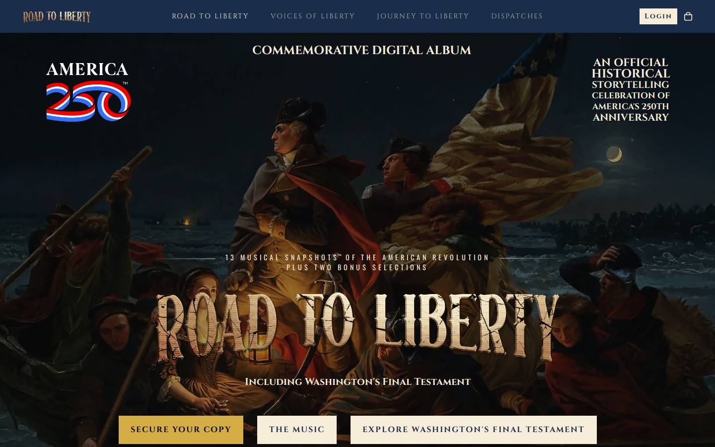 roadtoliberty.com homepage screenshot