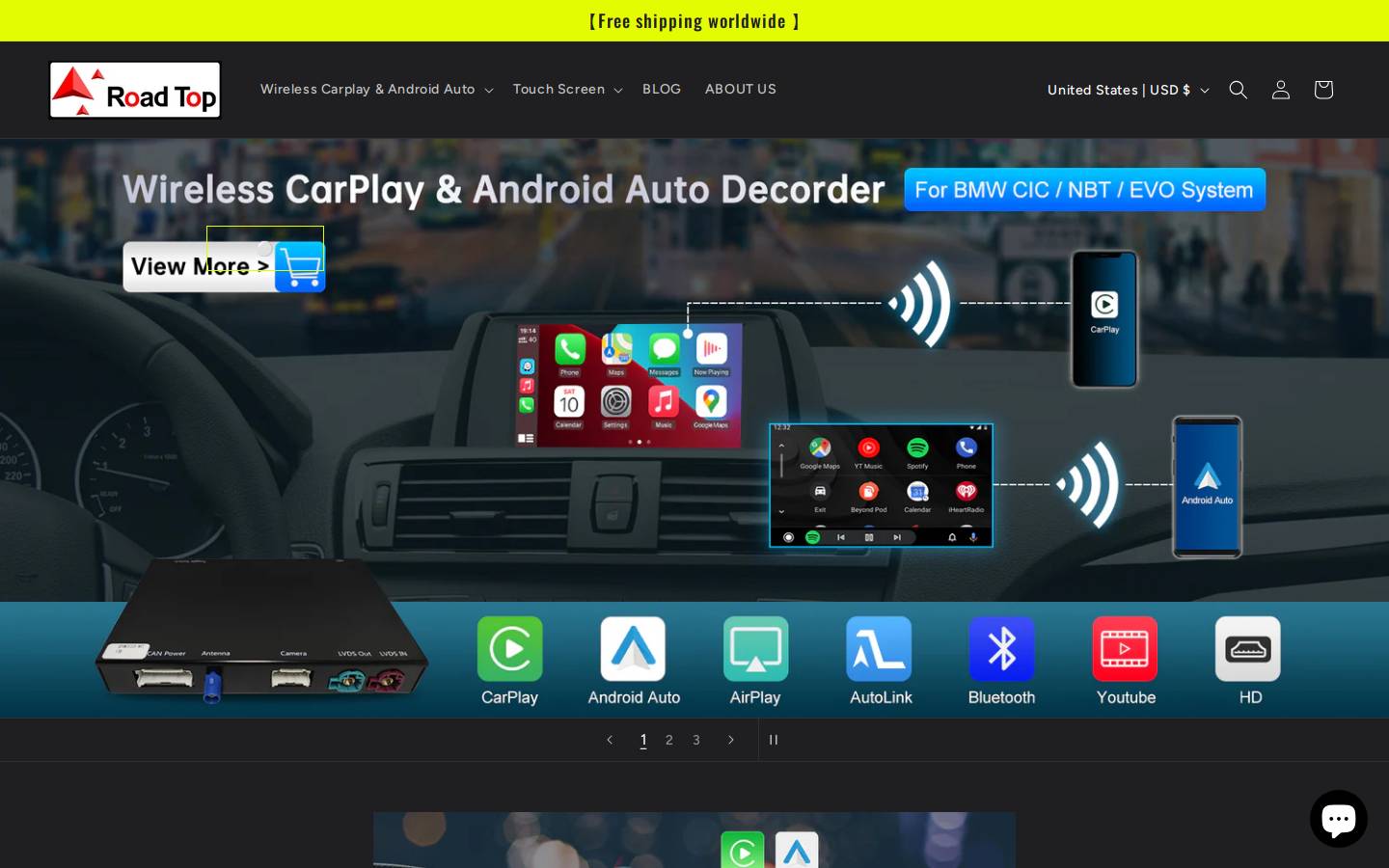 roadtop.com homepage screenshot