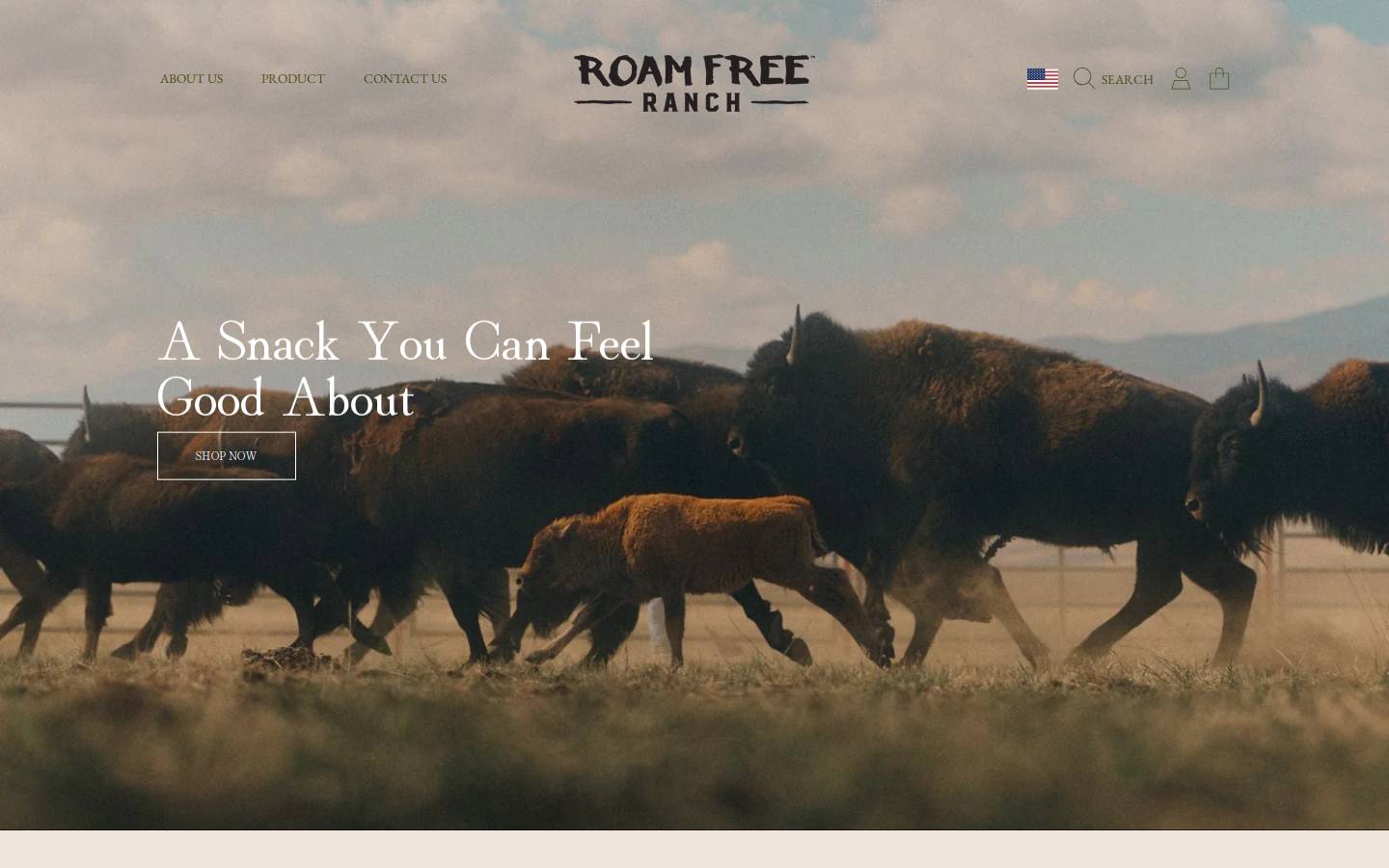 roamfreeranch.com homepage screenshot