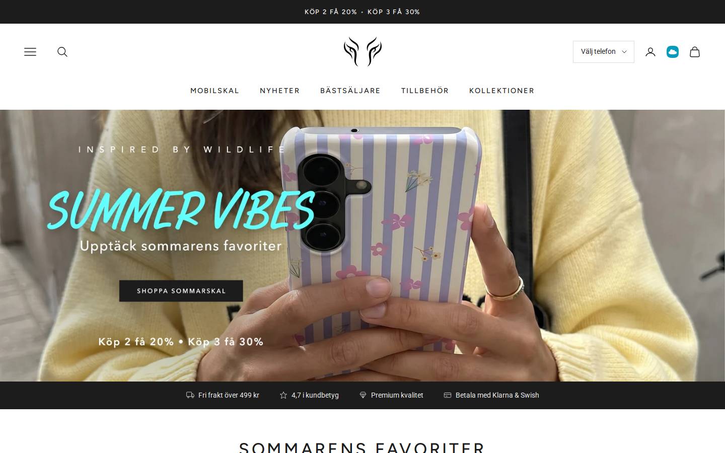 Roarsweden homepage screenshot