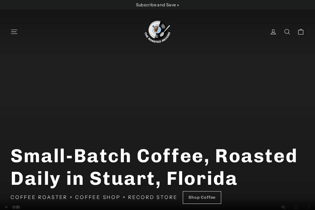 roastedrecord.com homepage screenshot