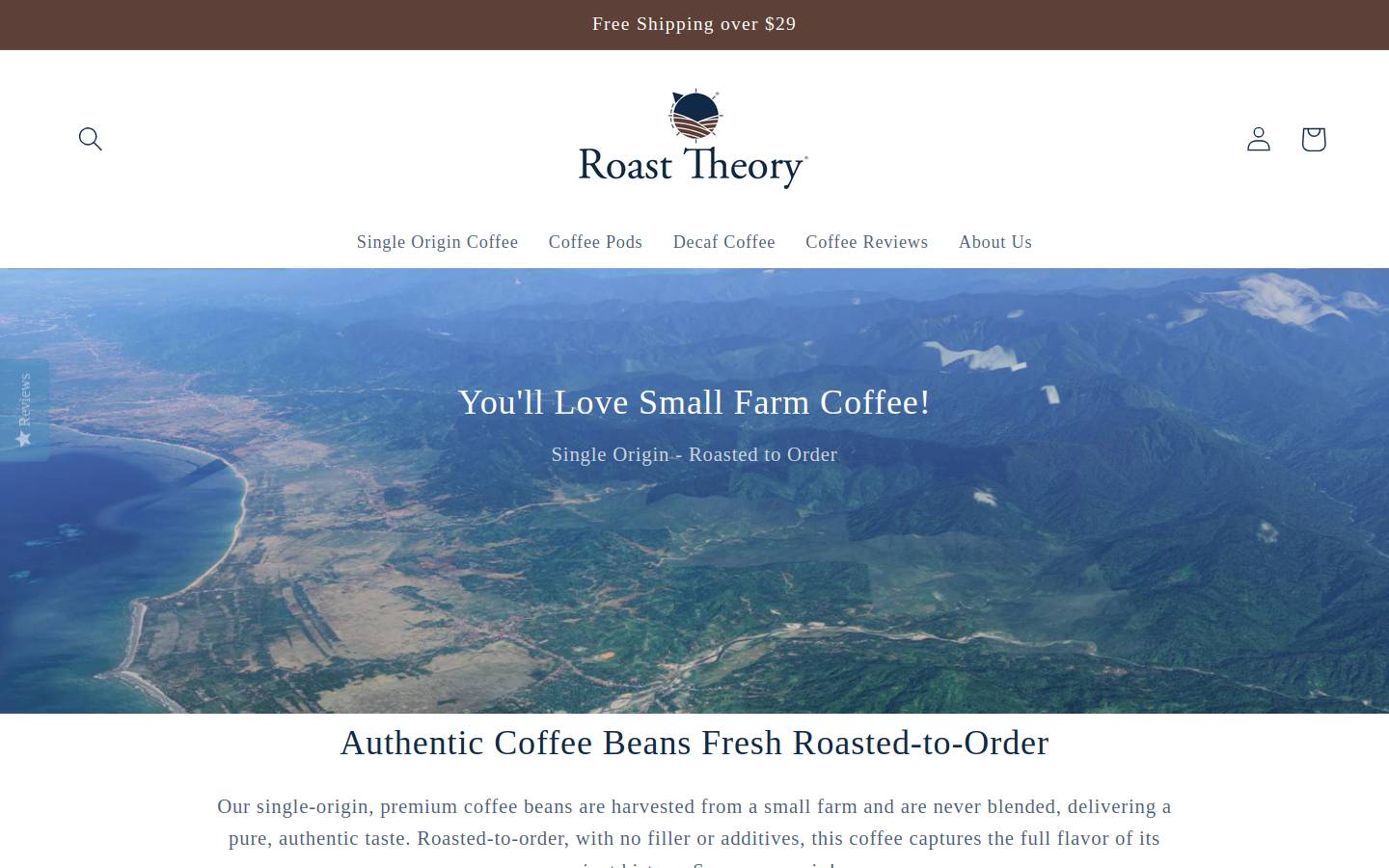 roasttheory.com homepage screenshot