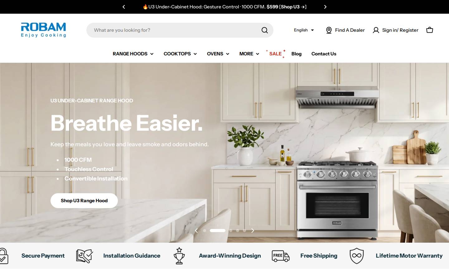 robamliving.com homepage screenshot