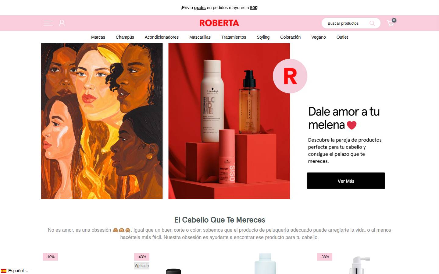 robertaonline.com homepage screenshot