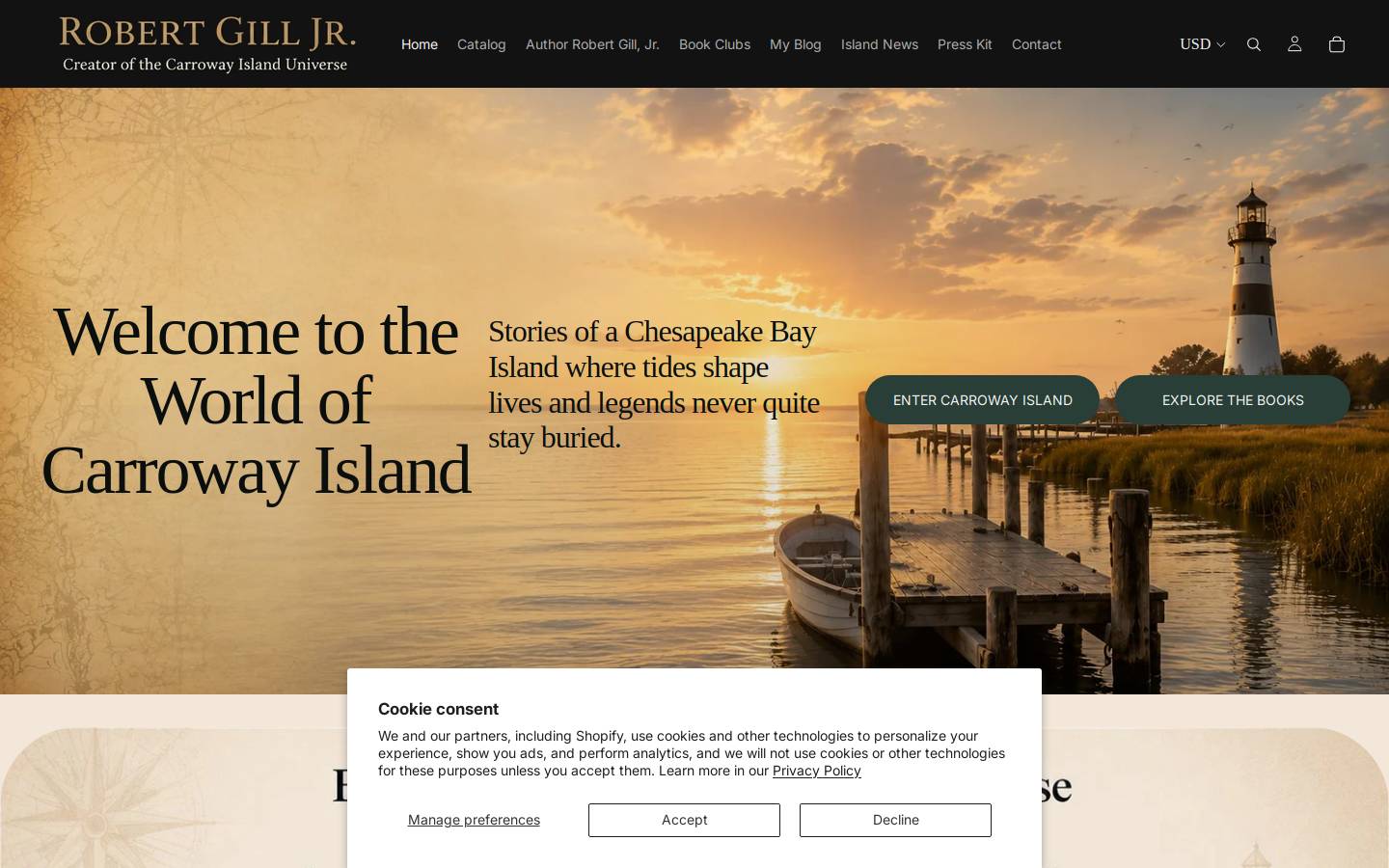 robertgilljr.com homepage screenshot
