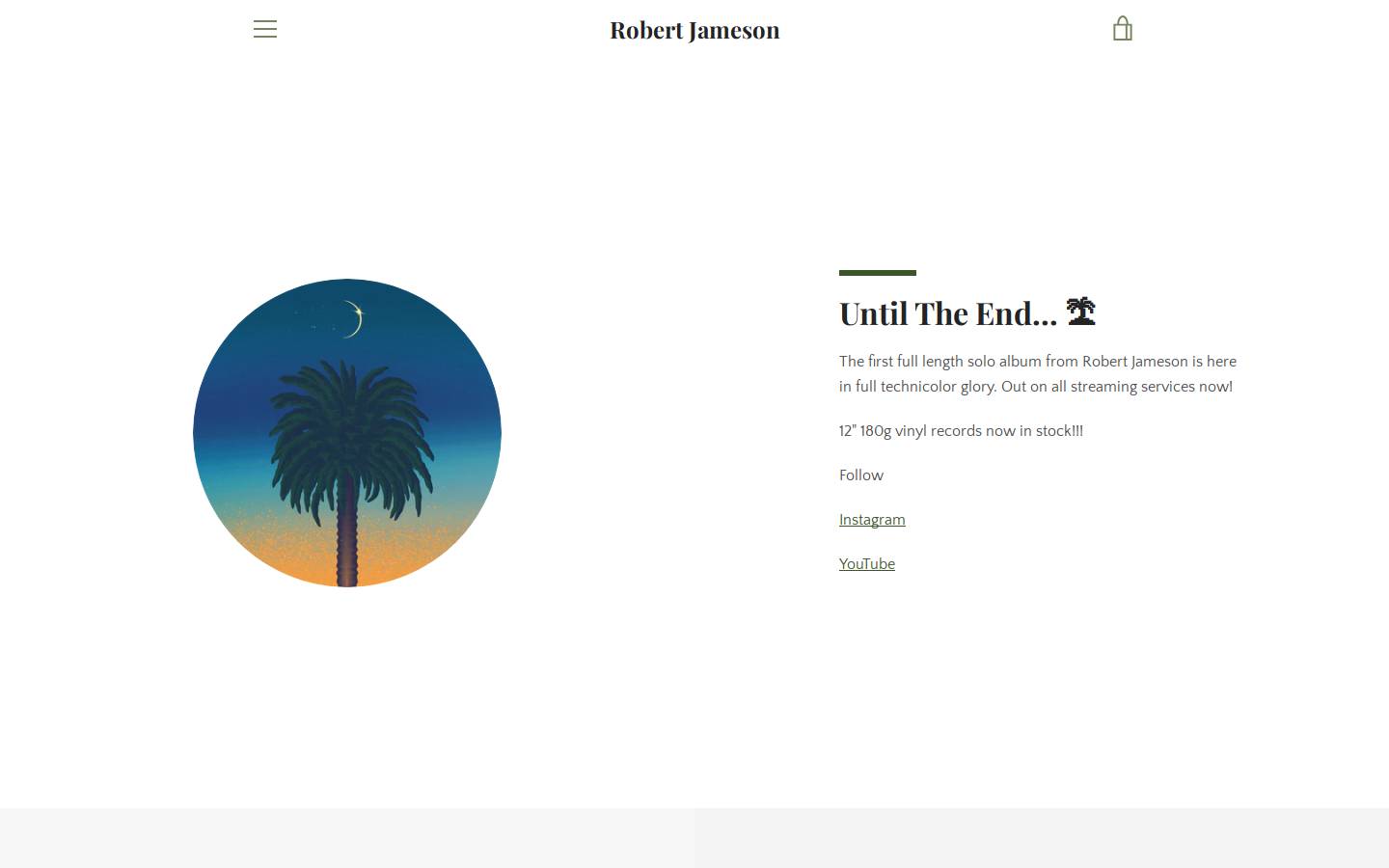robertjameson.com homepage screenshot
