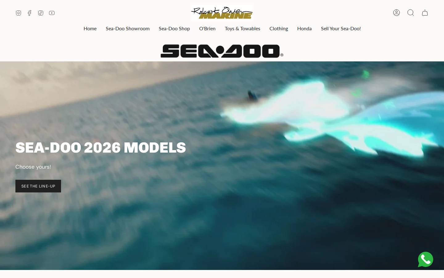 Robertowenmarine homepage screenshot