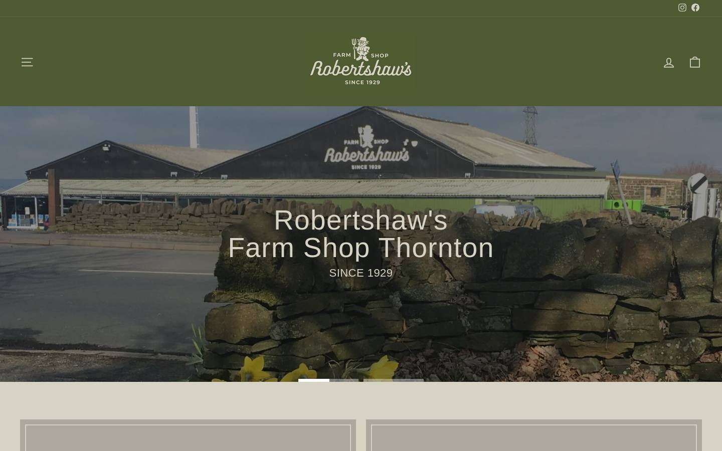 robertshawfarmshop.com homepage screenshot