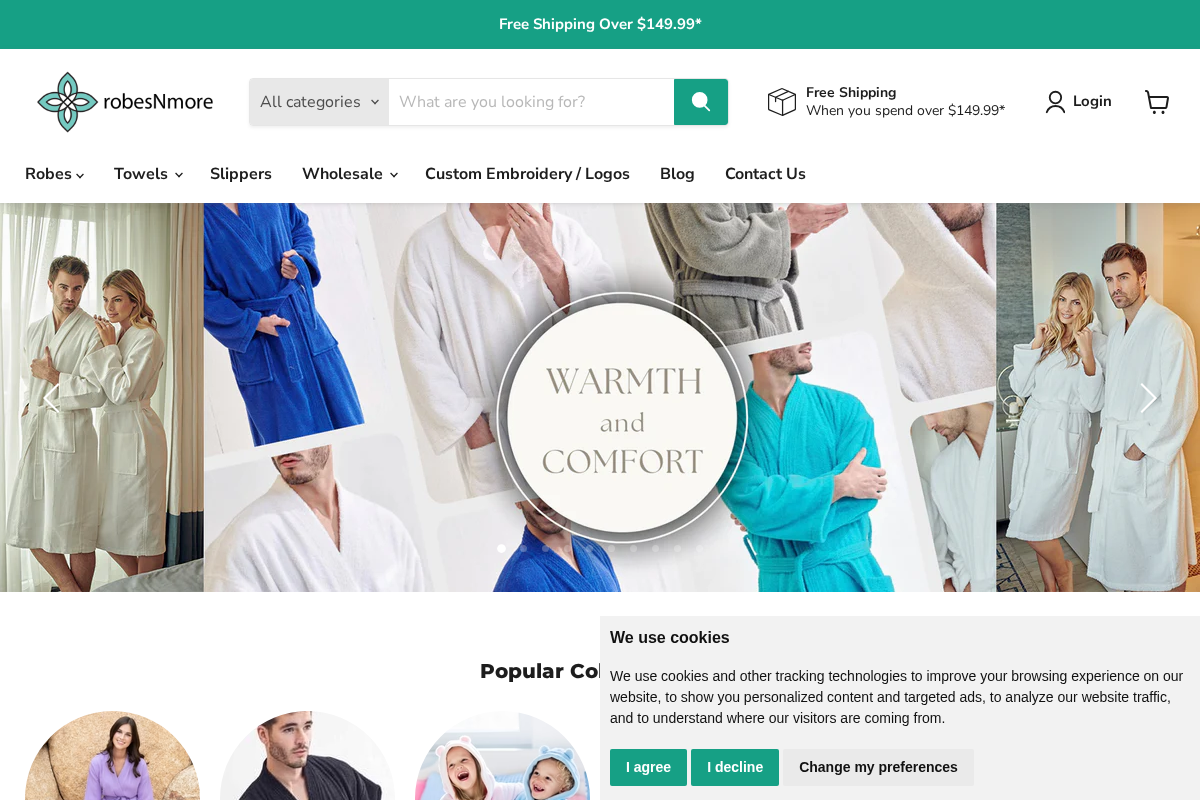 robesnmore.com homepage screenshot