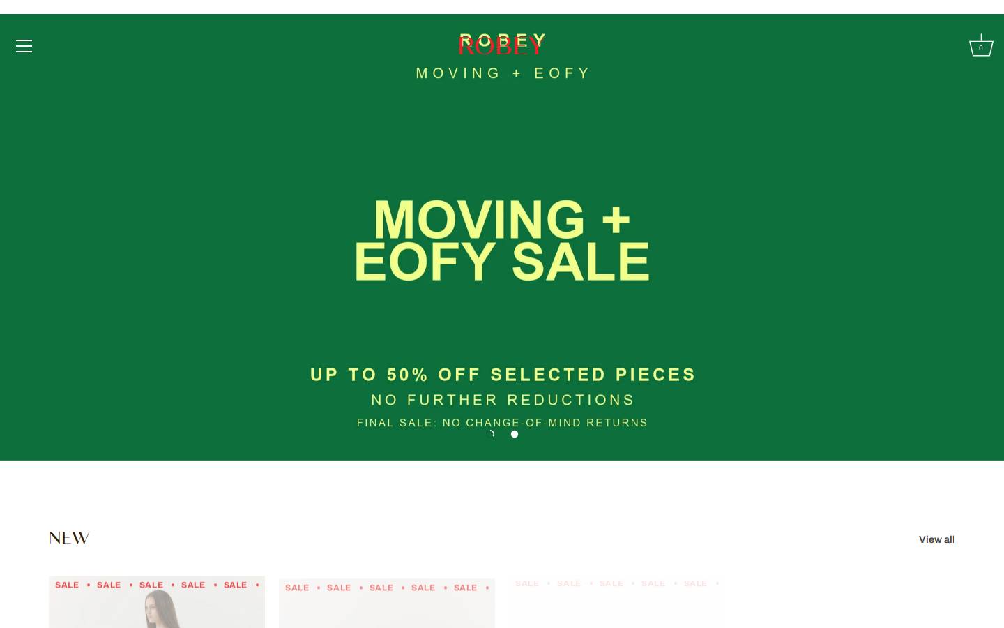 robey.com.au homepage screenshot