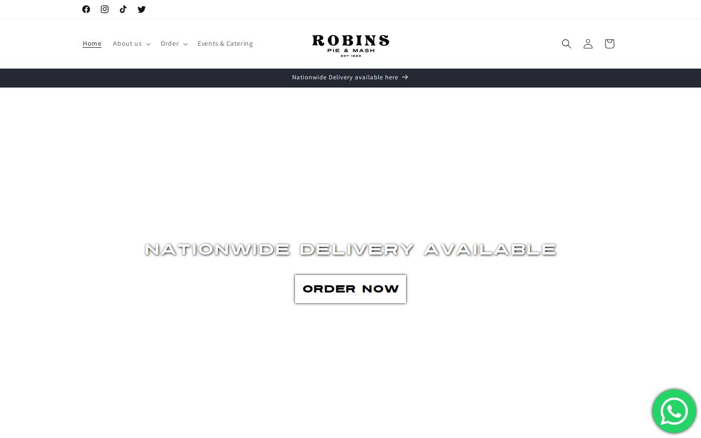 robinspienmash.com homepage screenshot