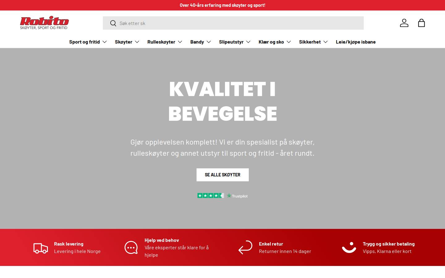 Robito homepage screenshot
