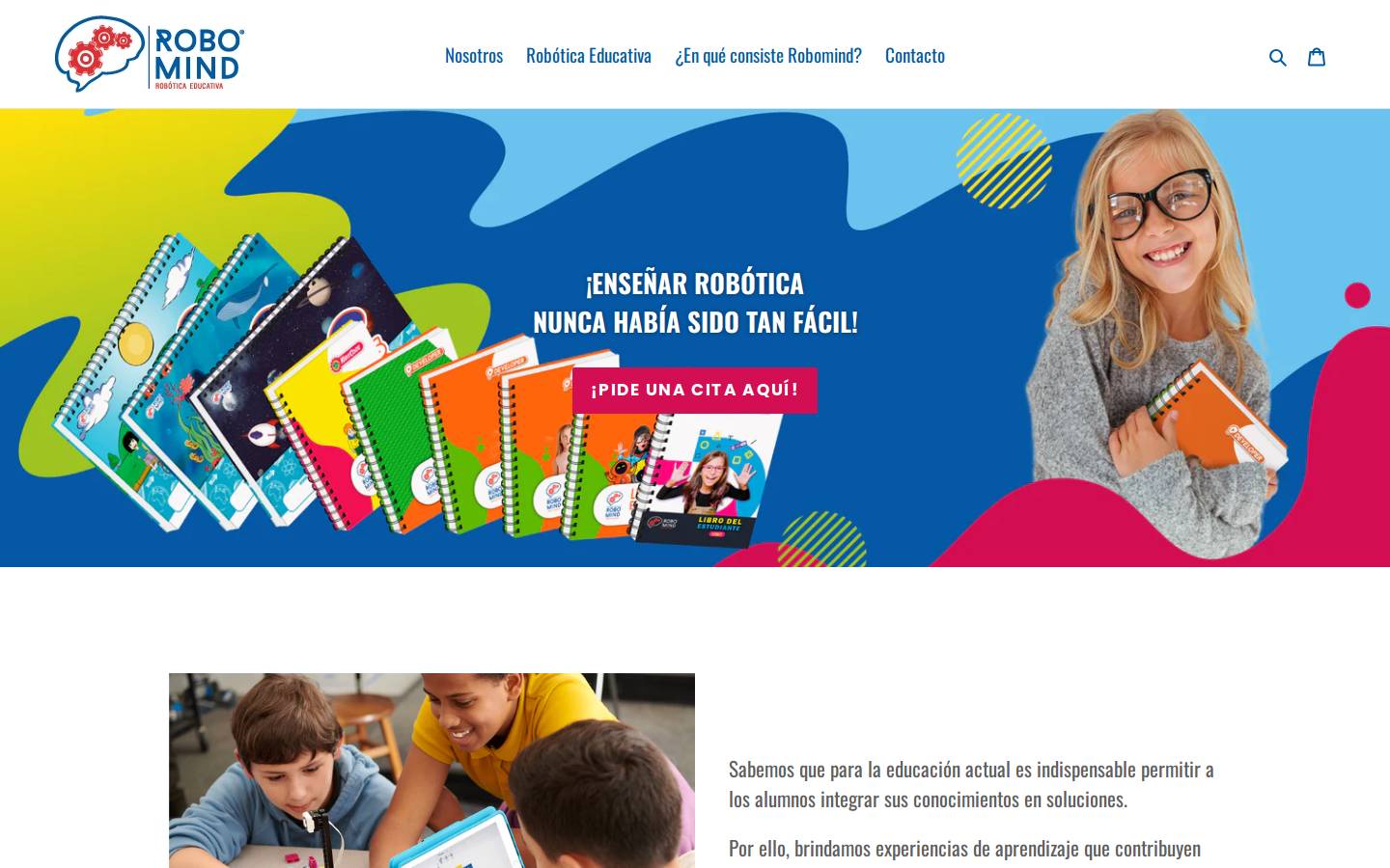 robomind.com.mx homepage screenshot