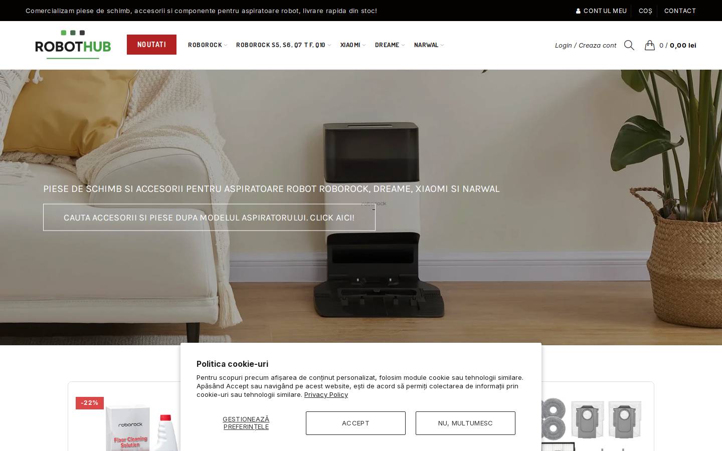 robothub.ro homepage screenshot