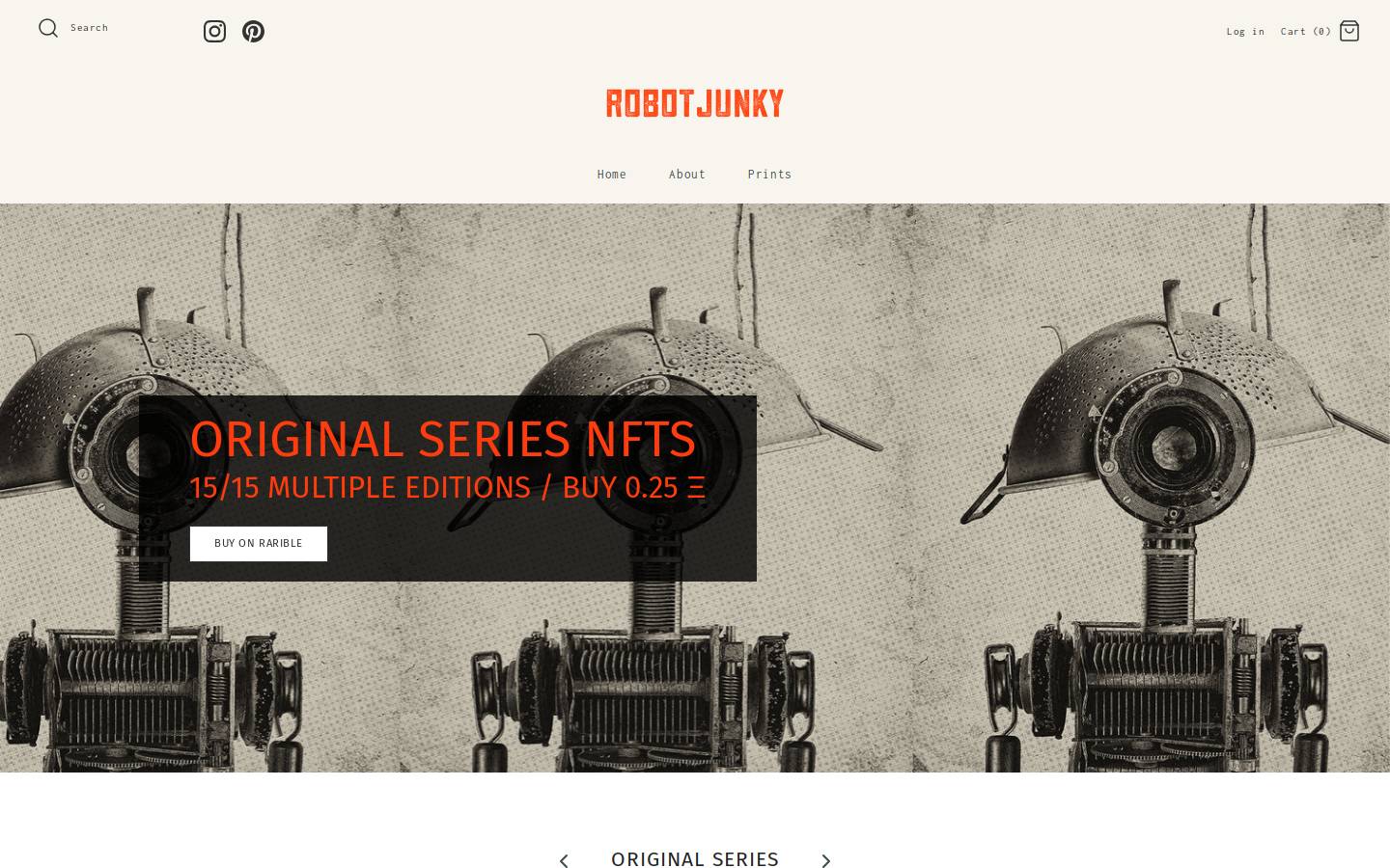 robotjunky.com homepage screenshot