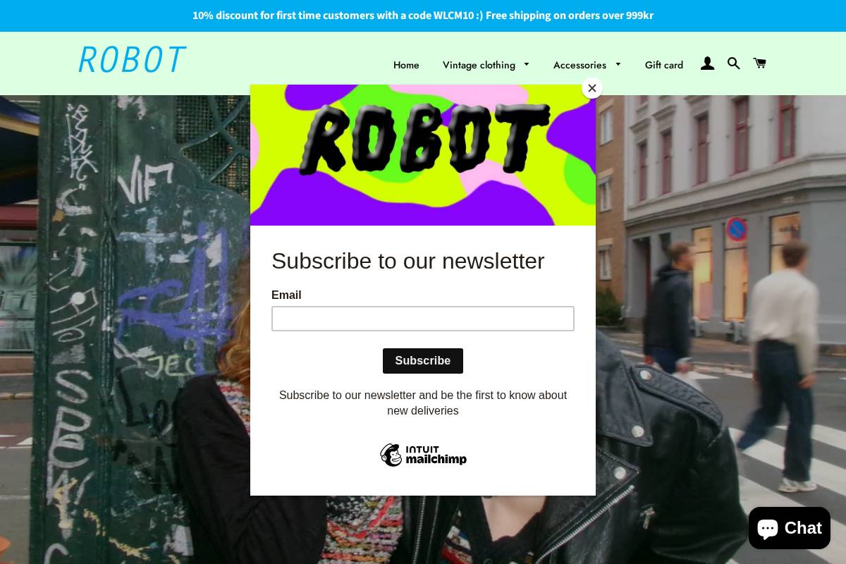 robotoslo.no homepage screenshot