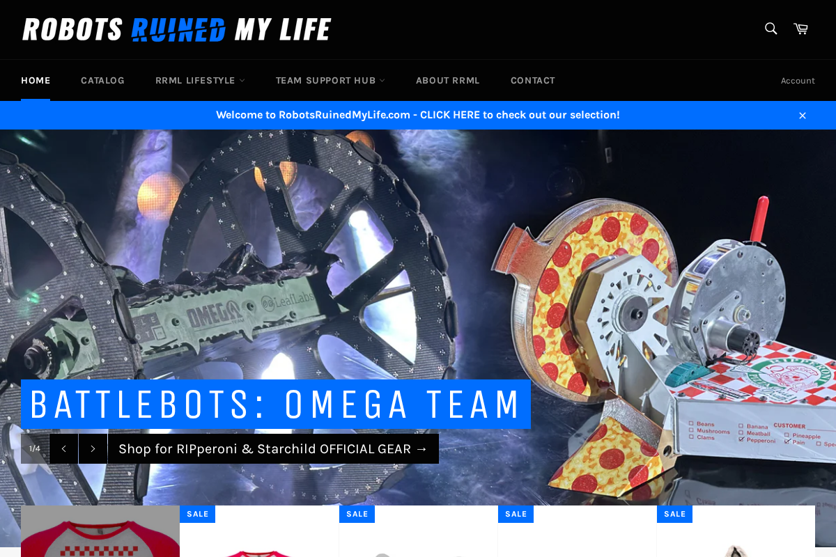 robotsruinedmylife.com homepage screenshot