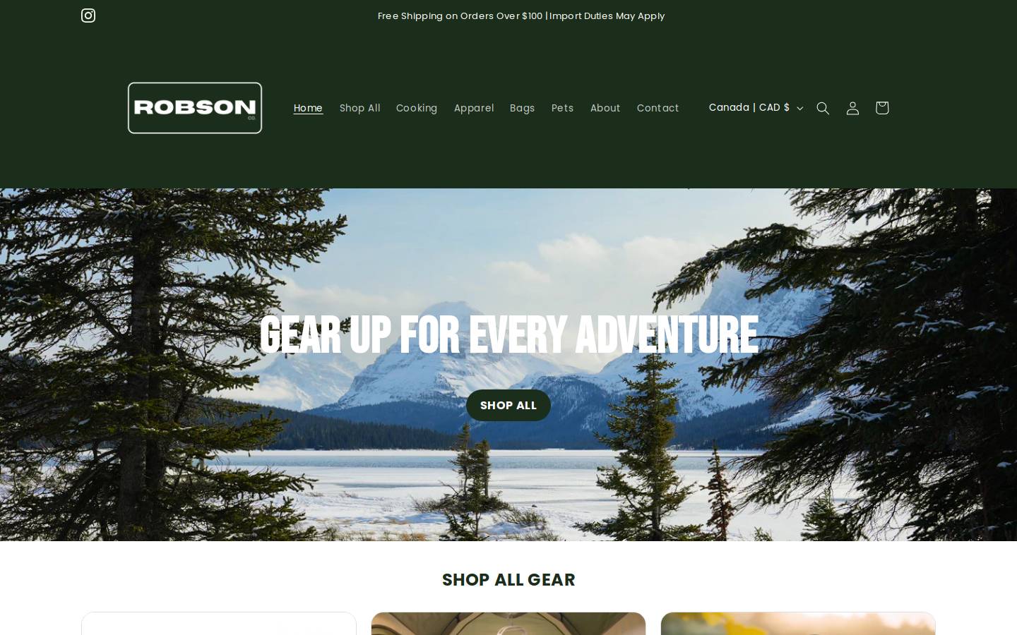 robsoncompany.com homepage screenshot