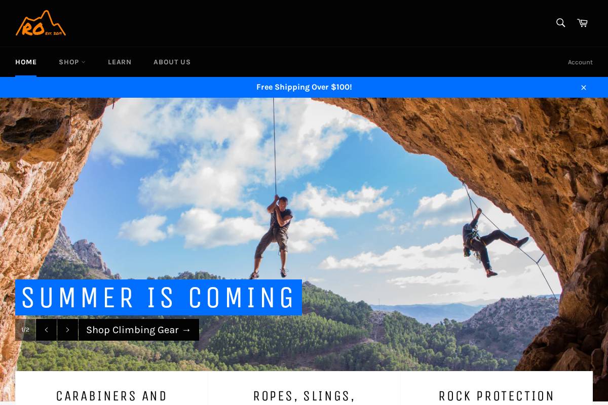 robsonoutdoor.com homepage screenshot