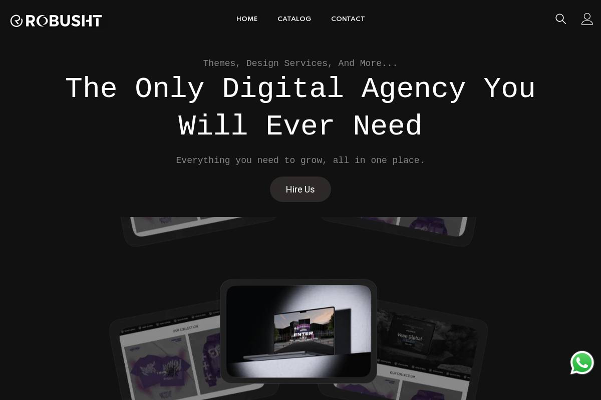 robusht.com homepage screenshot