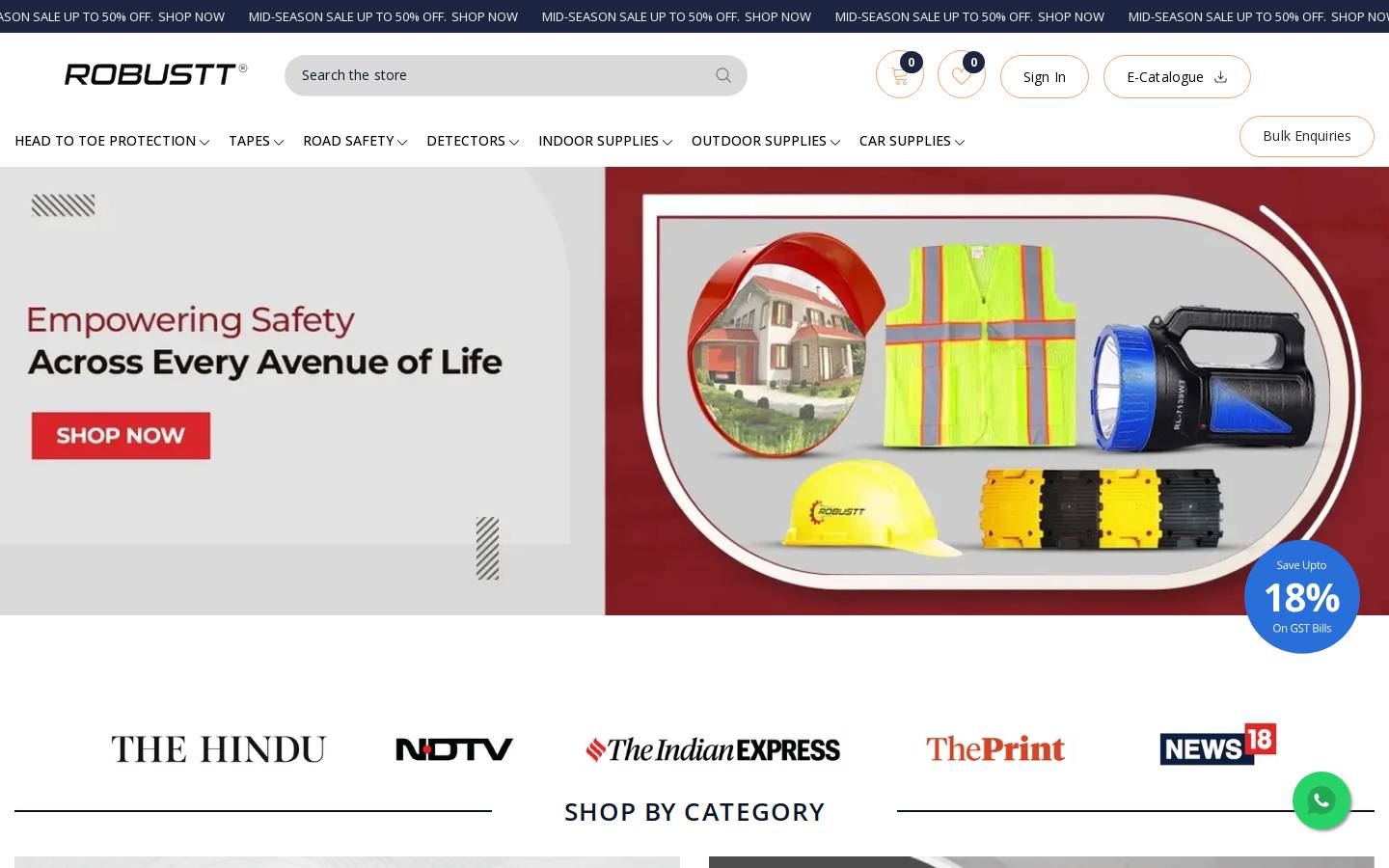robustt.in homepage screenshot