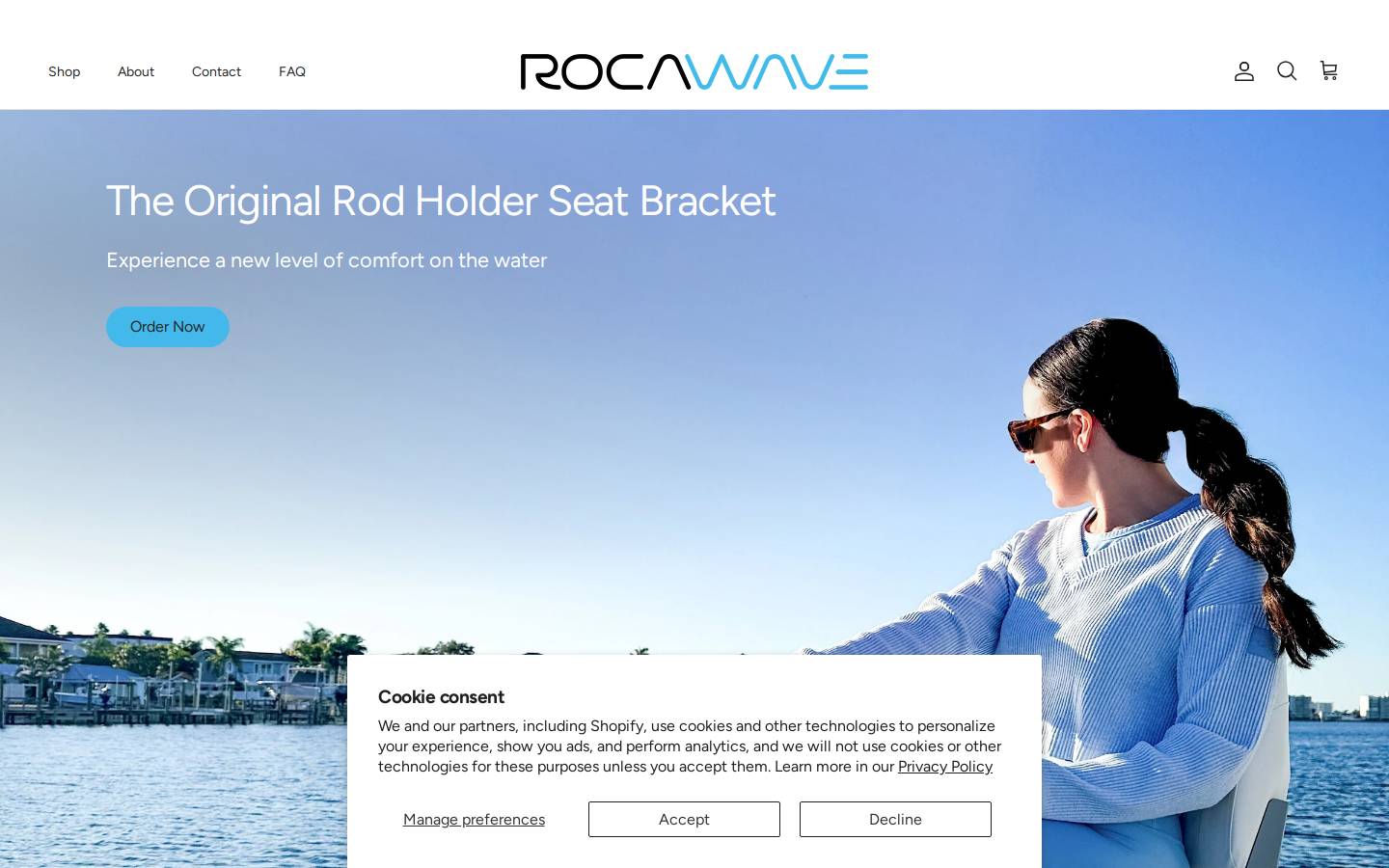 rocawave.com homepage screenshot