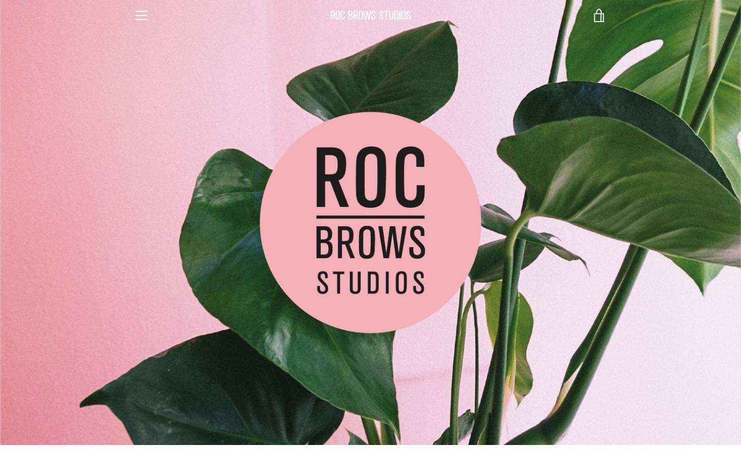 rocbrows.com homepage screenshot