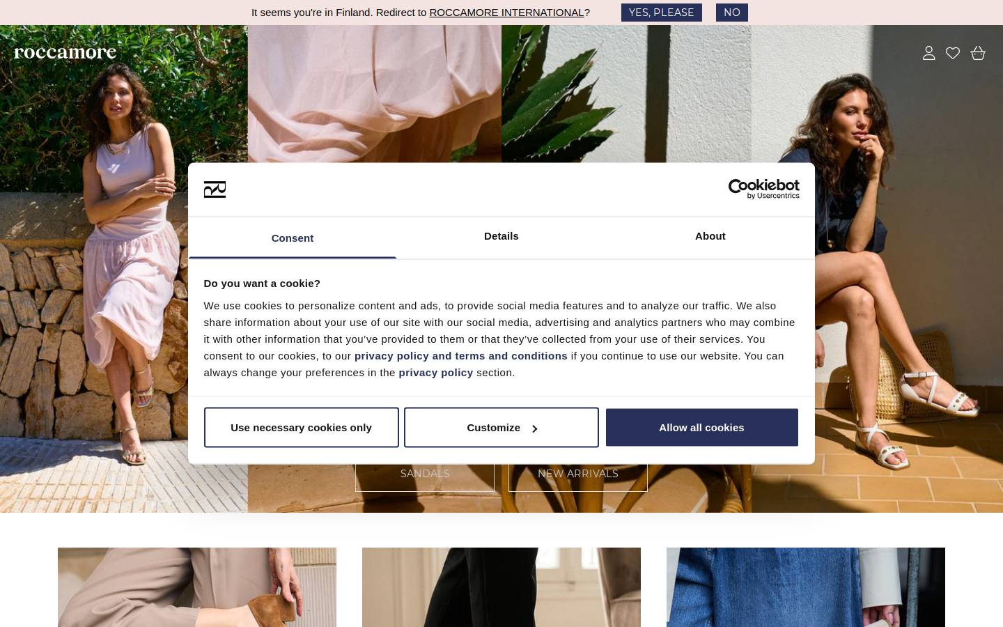 roccamore homepage screenshot