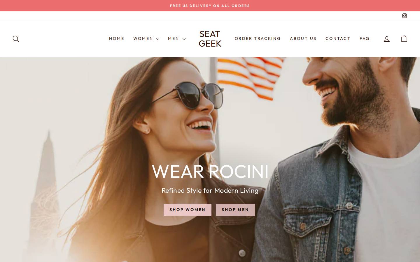 Rocini homepage screenshot