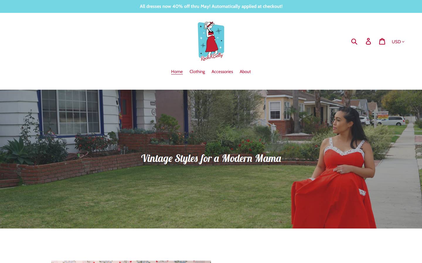 rockabelly.com homepage screenshot