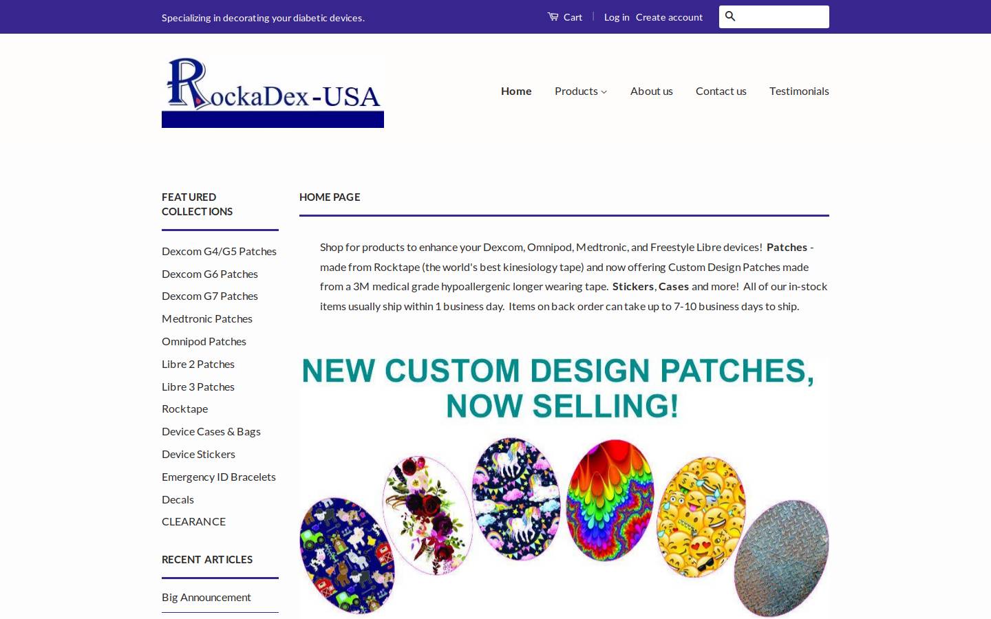 rockadexusa.com homepage screenshot