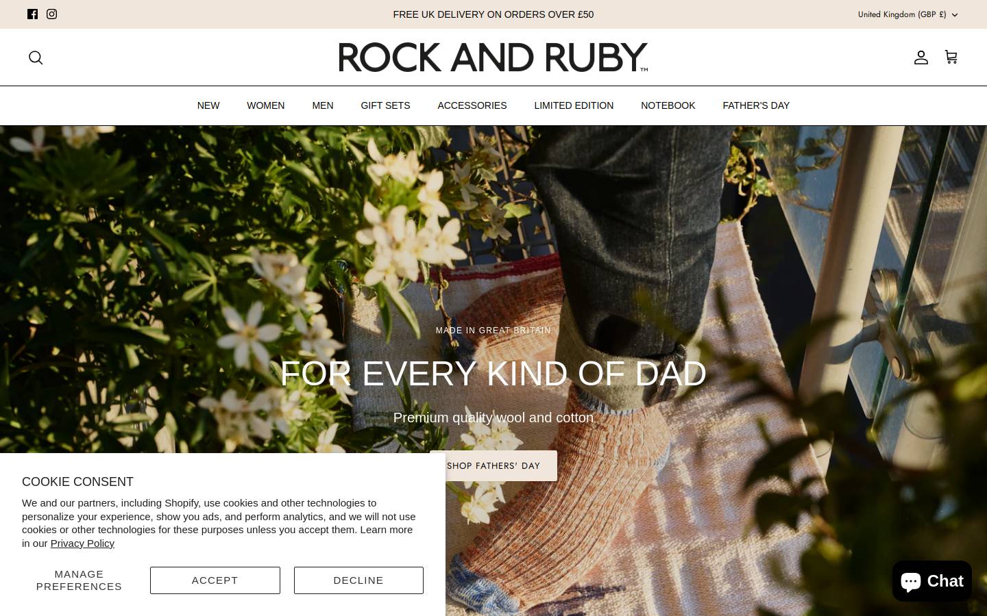 Rock & Ruby homepage screenshot