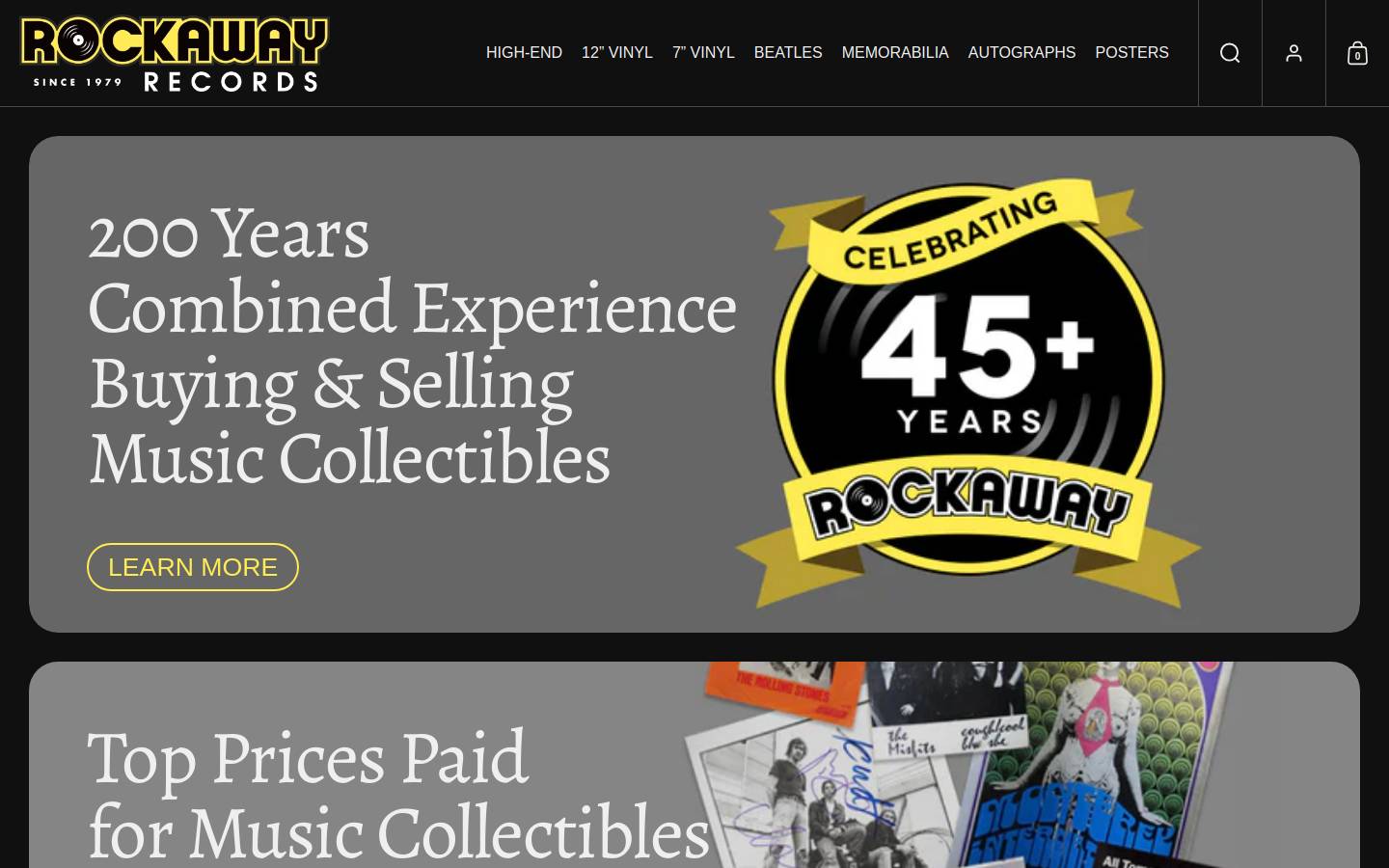 rockaway.com homepage screenshot