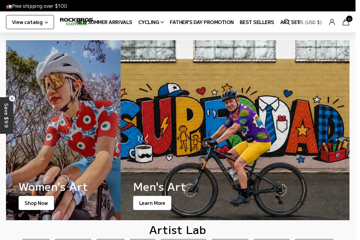 Rockbrosclothing homepage screenshot