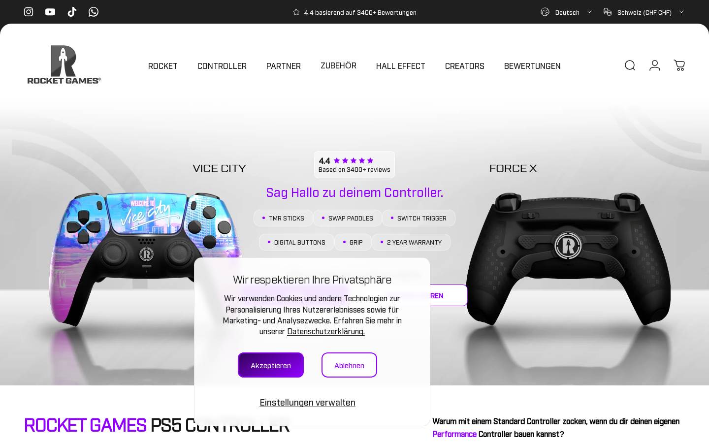 Rocket Games® homepage screenshot