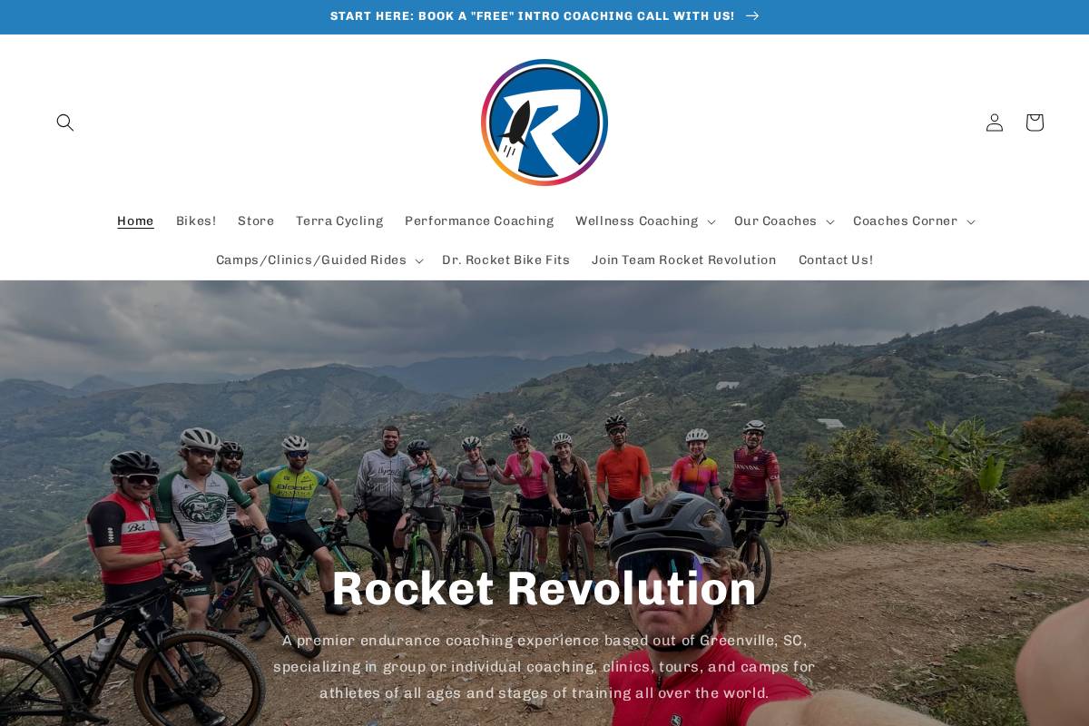 rocket-revolution.com homepage screenshot