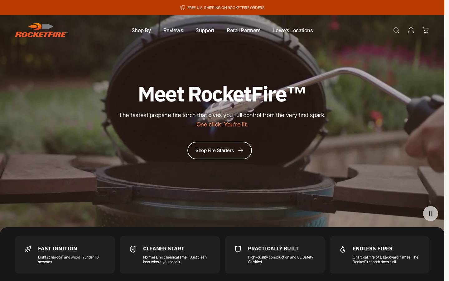 rocketfire.com homepage screenshot