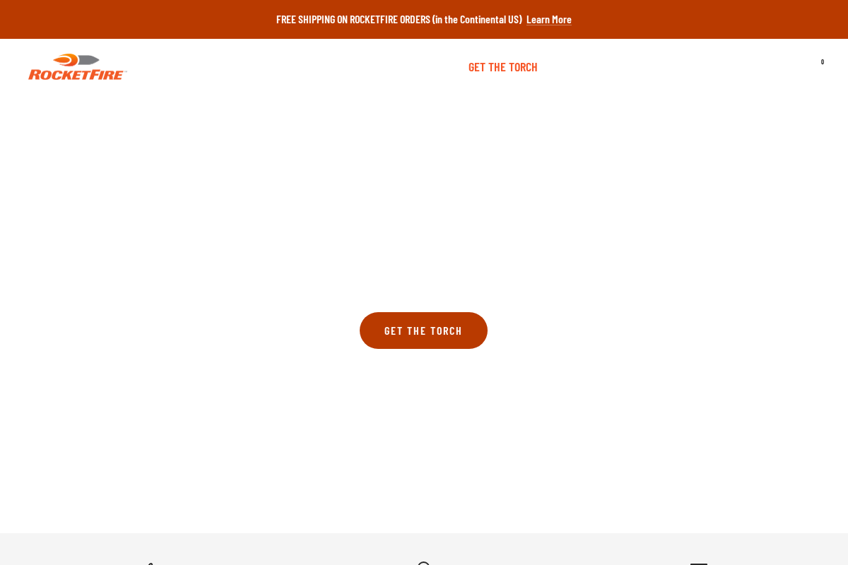 Rocketfire Torch homepage screenshot