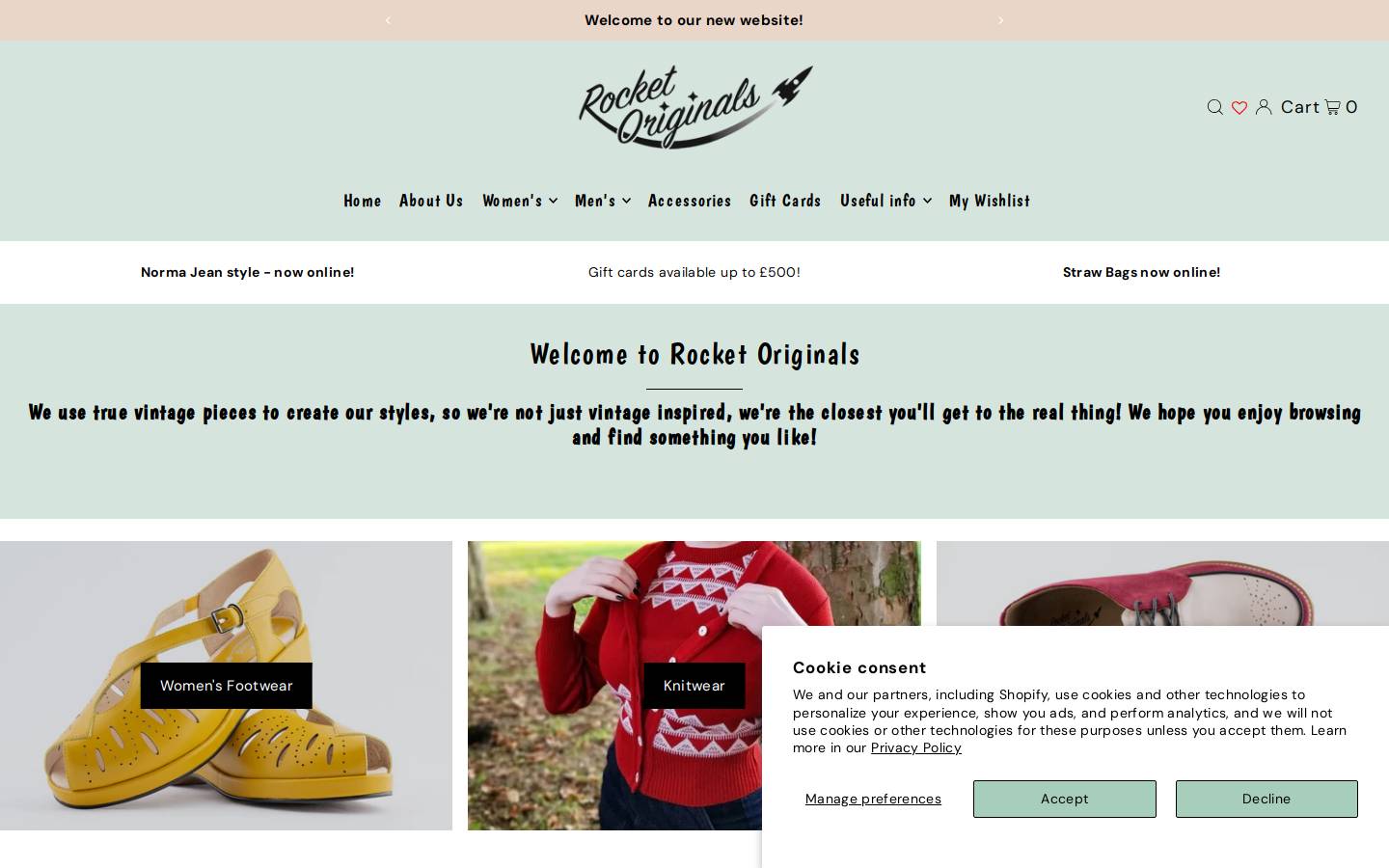 Rocketoriginals homepage screenshot