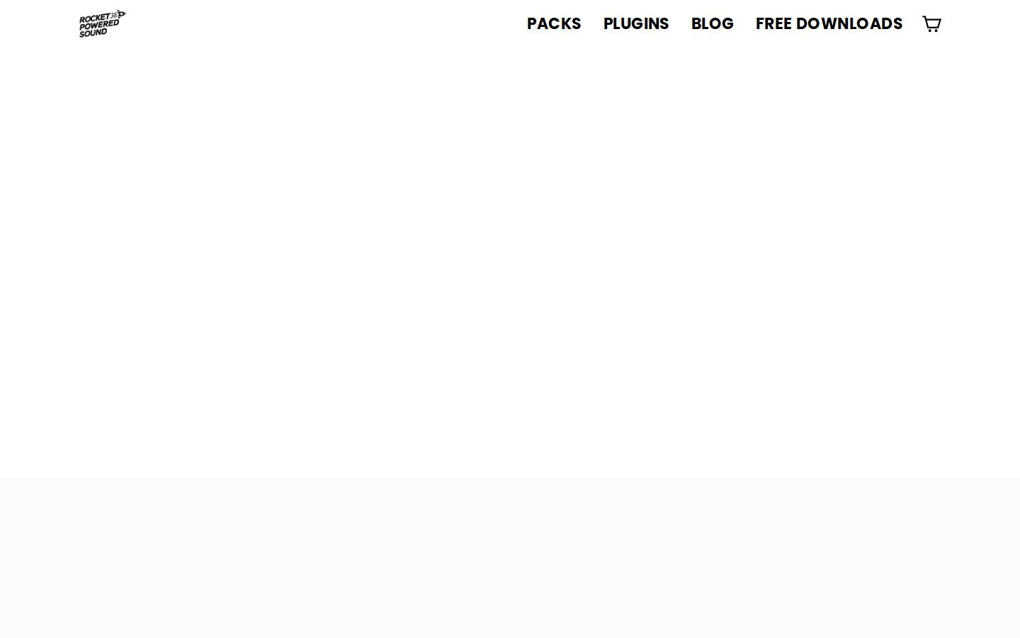 Rocket Powered Sound homepage screenshot