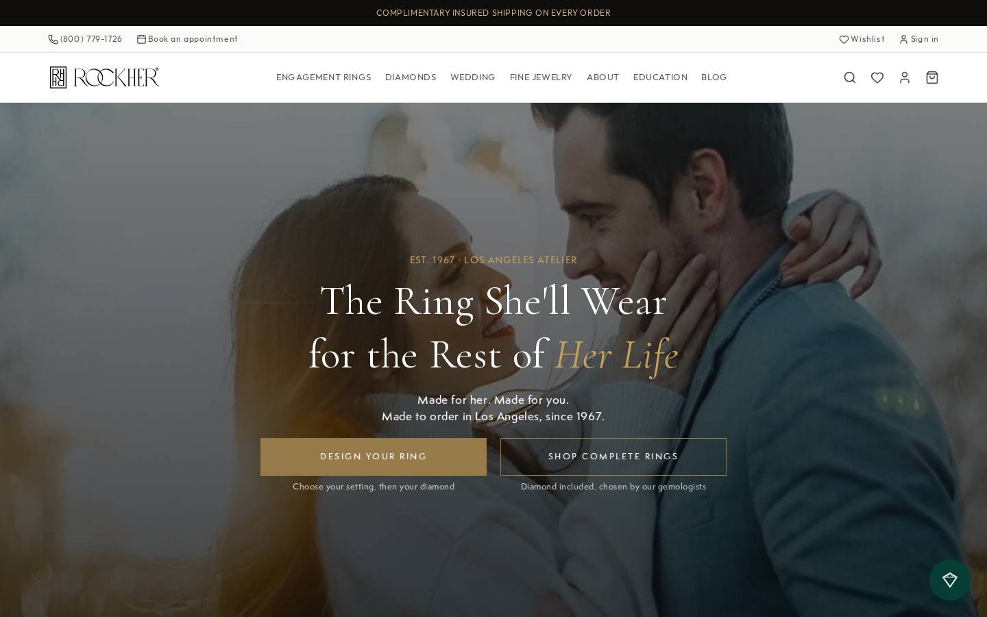RockHer Haute Jewels homepage screenshot