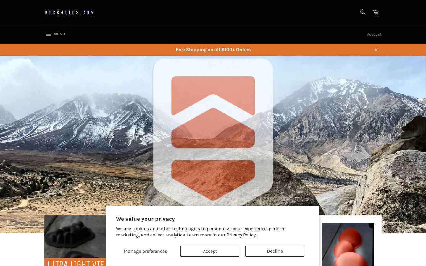 rockholds.com homepage screenshot