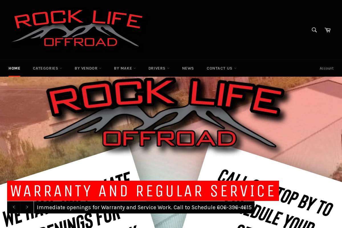 rockliferacing.com homepage screenshot