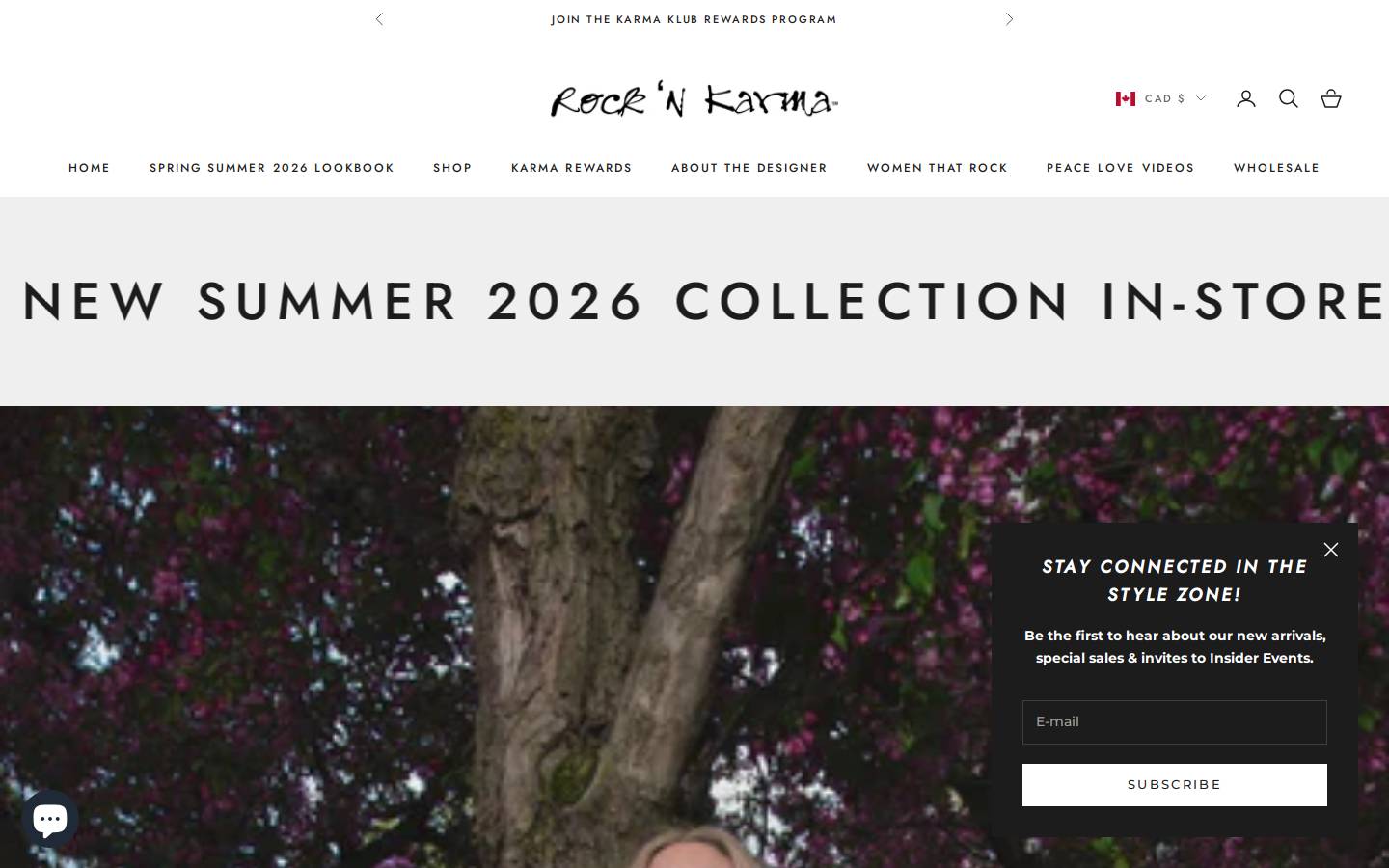 rocknkarma.com homepage screenshot
