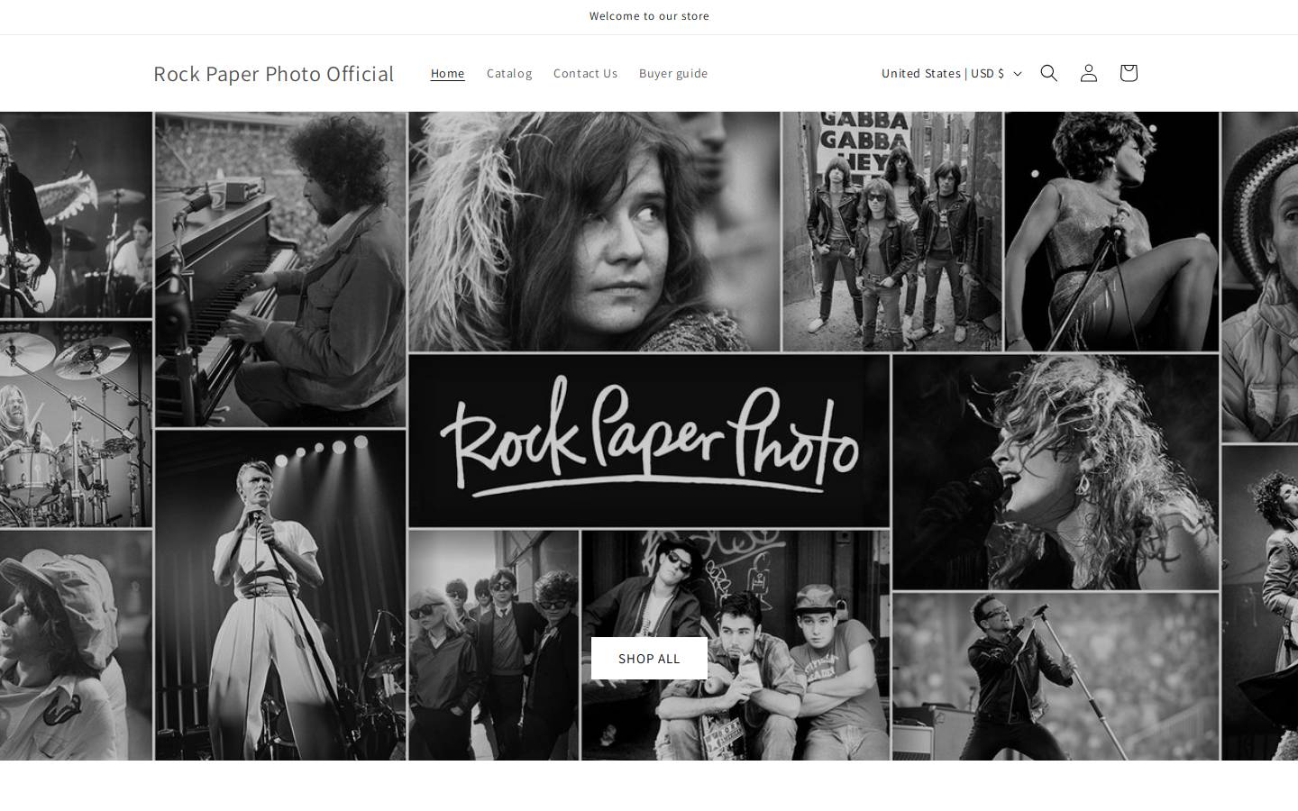 rockpaperphoto.com homepage screenshot