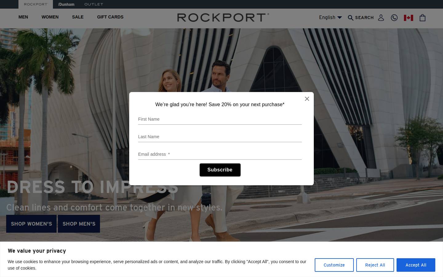 Rockport homepage screenshot