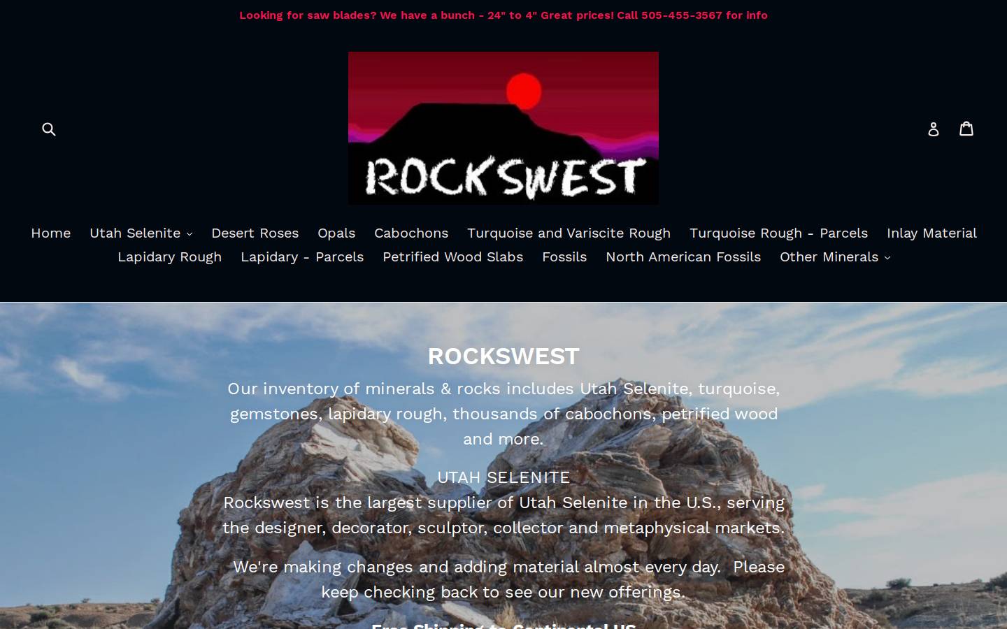 rockswest.com homepage screenshot