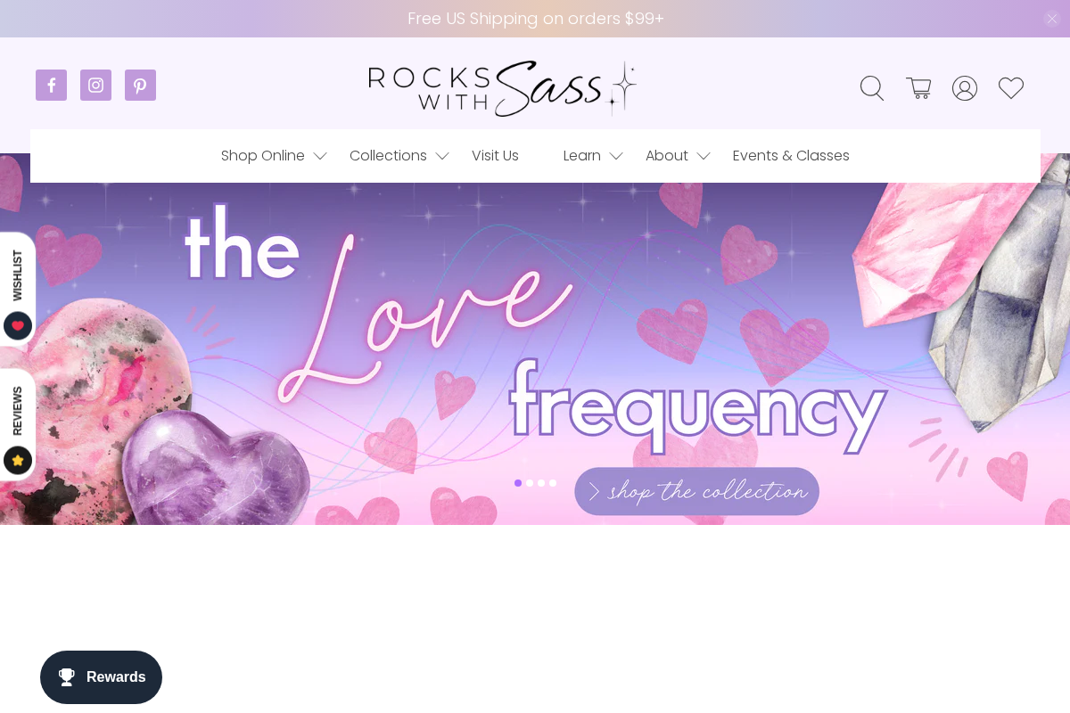 Rocks with Sass homepage screenshot