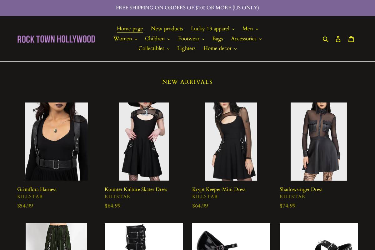 rocktownhollywood.com homepage screenshot