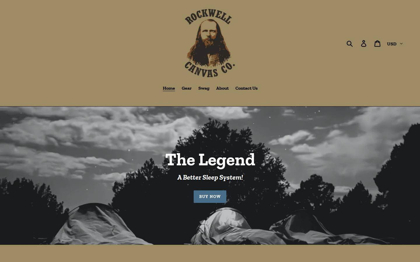 rockwellcanvas.com homepage screenshot